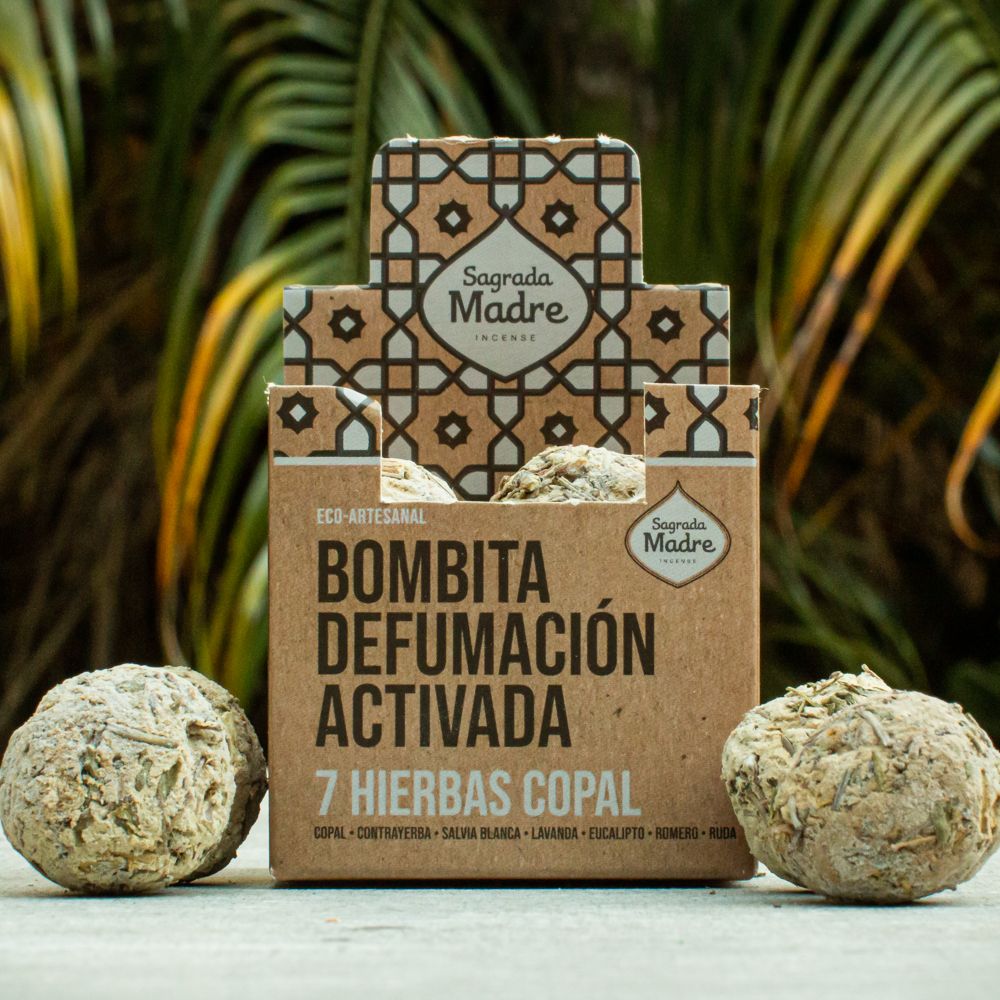 7 herbs and Frankincense Smudge Bomb