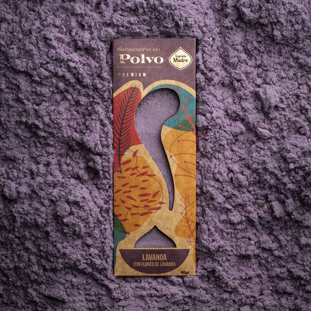 Lavender Powdered Incense with Lavender Flowers