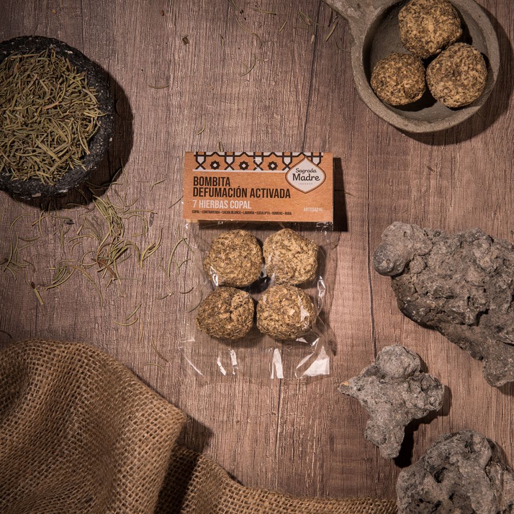 Defumation bomb 7 herbs + copal x 4 bag