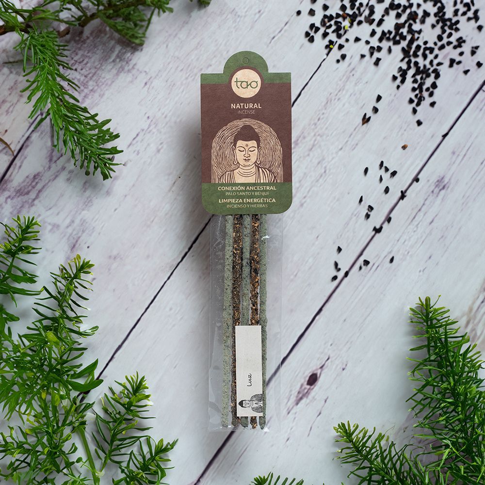 TAO LINE COMBINED PALO SANTO Y BENJUI ENERGETIC CLEANSING INCENSE (LUZ)