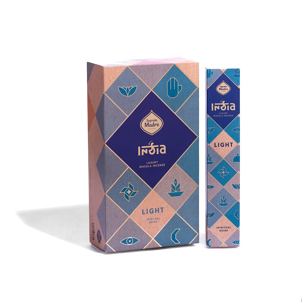 India Masala LUZ: guia espiritual Caja x 12