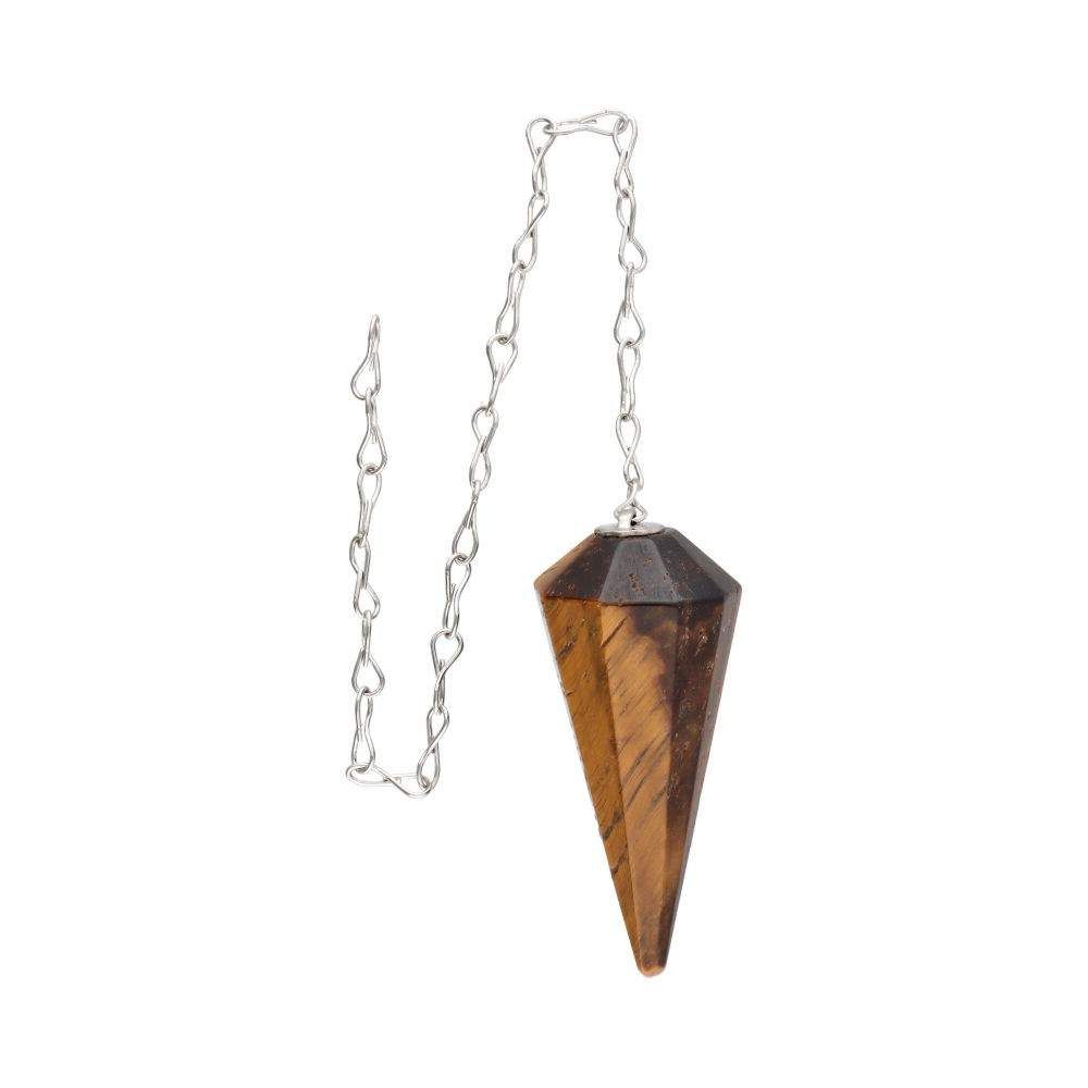 Faceted Tiger's Eye Pendulum