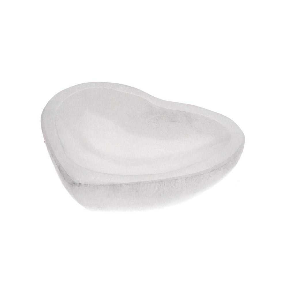 Small Selenite Heart Bowl