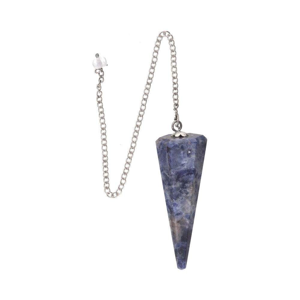 Faceted Sodalite Pendulum