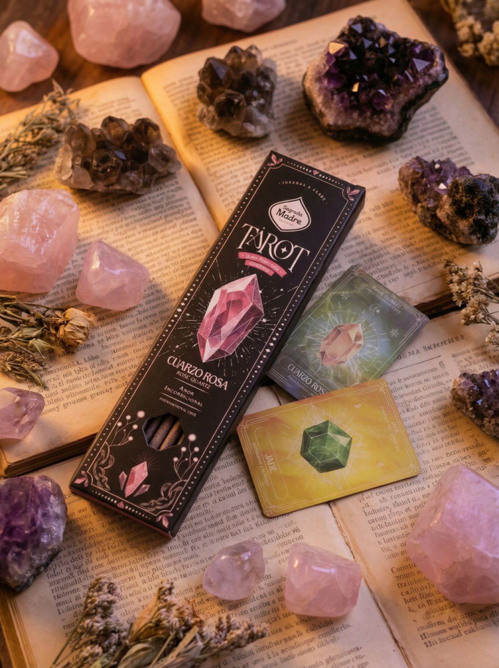 Tarot Gems Incense Rose Quartz - Wild Rose