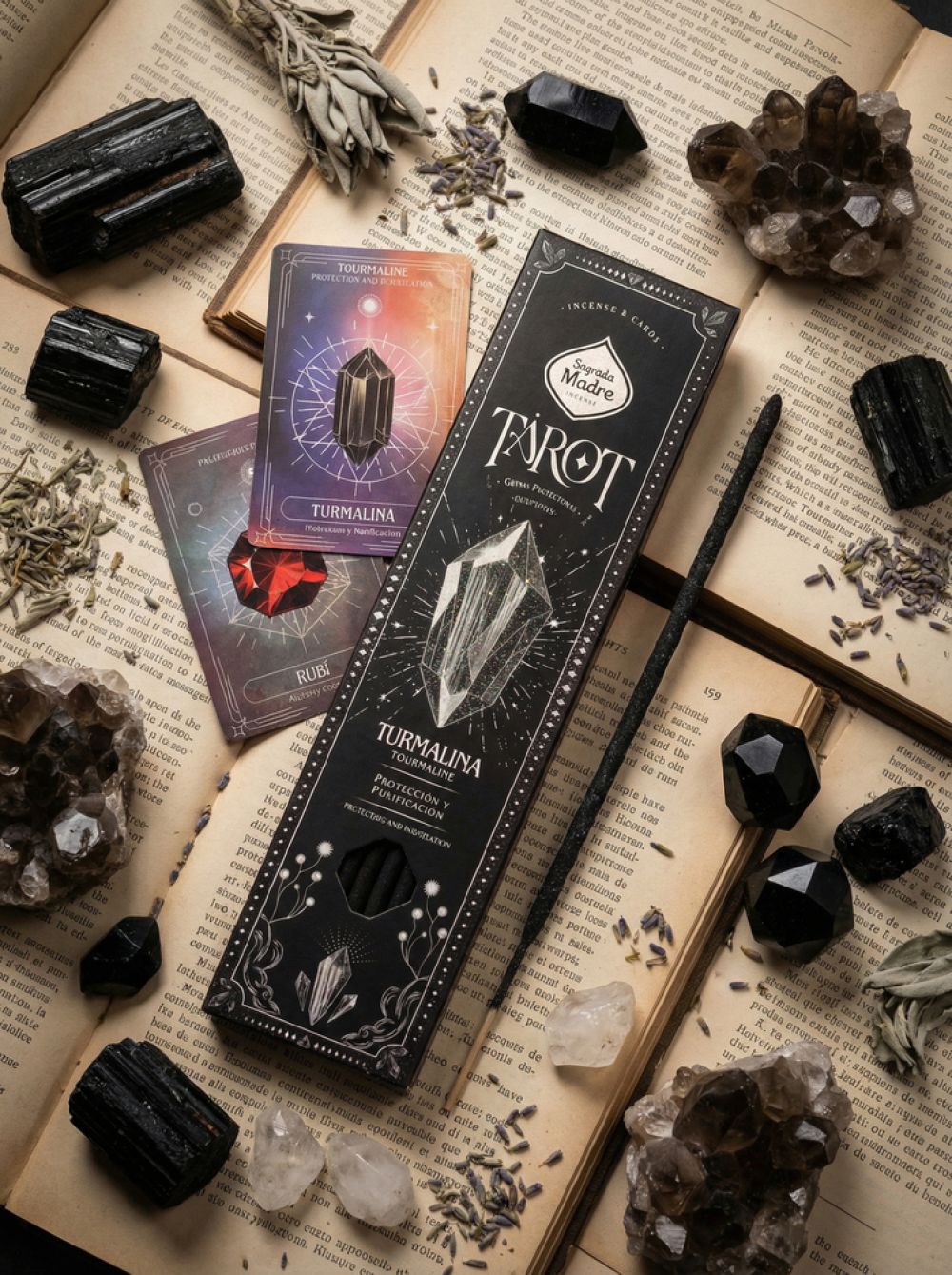 Tarot Gems Incense Tourmaline - Myrrh and Jasmine