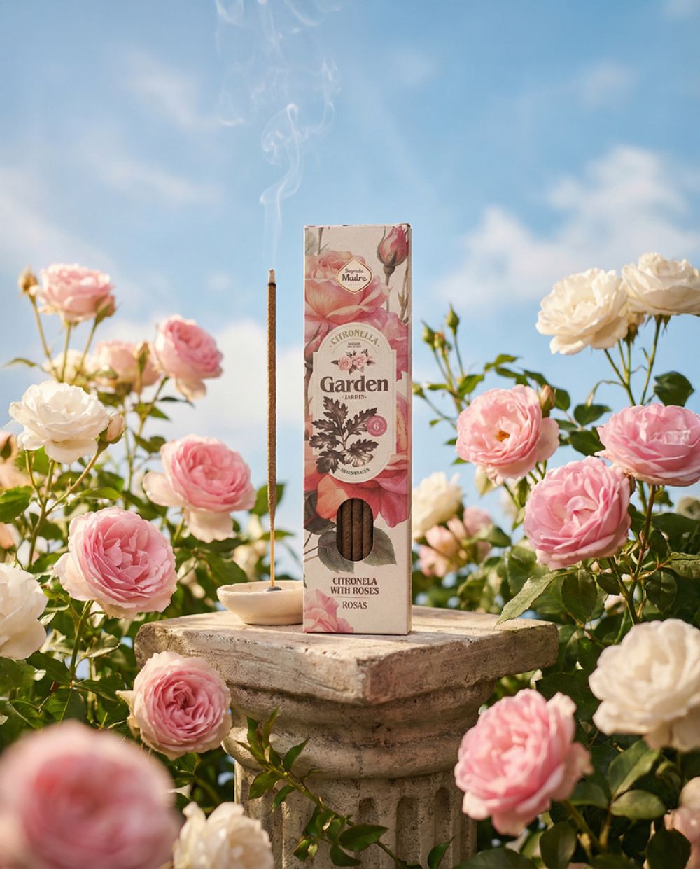 GARDEN CITRONELLA AND ROSES INCENSE