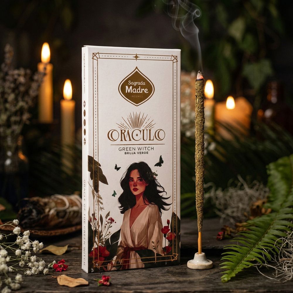 Oracle Incense Green Witch - Lilies and White Tea